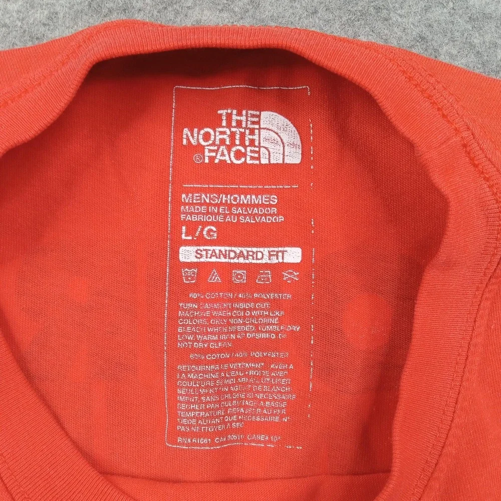 North Face Shirt Mens Large Orange Our Land Our Future‎ Graphic Tee Outdoor